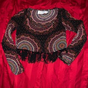 Fringe crop top